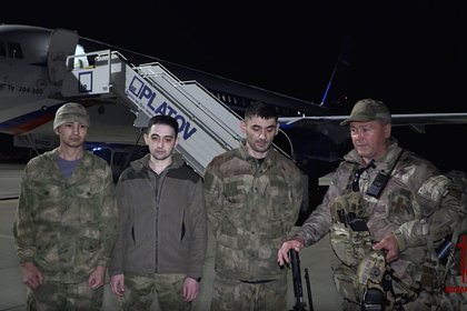 Росгвардия показала видео с освобожденными из украинского плена военнослужащими